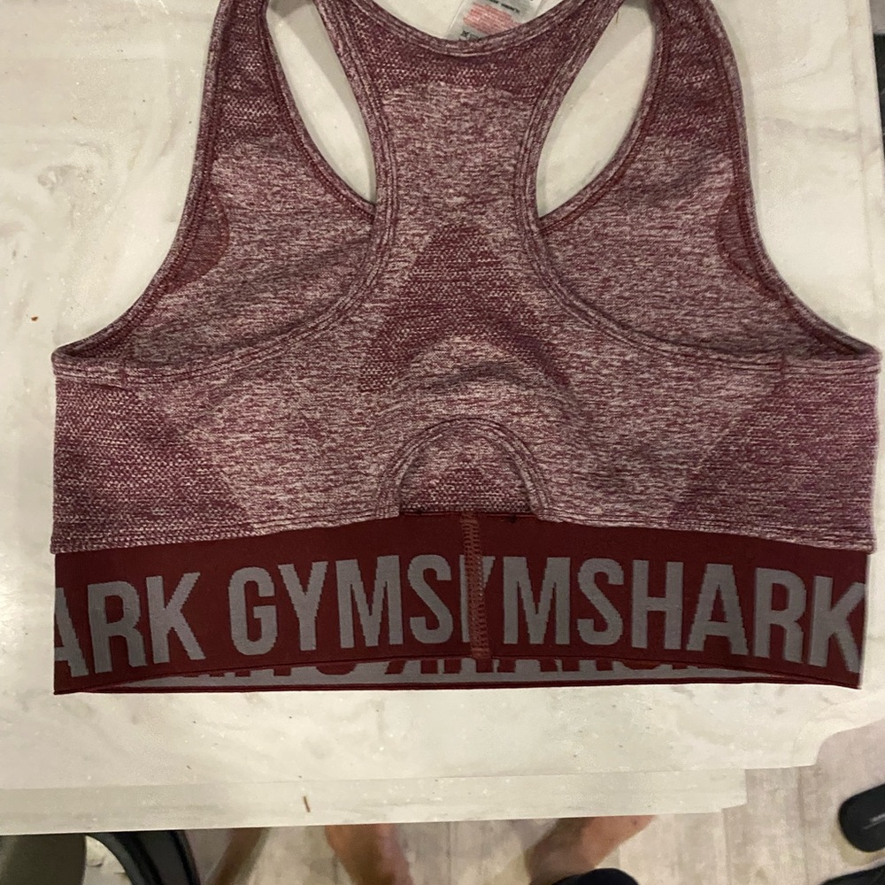 Gymshark Red Sports Bra with Racerback Design - Picture 2 of 2